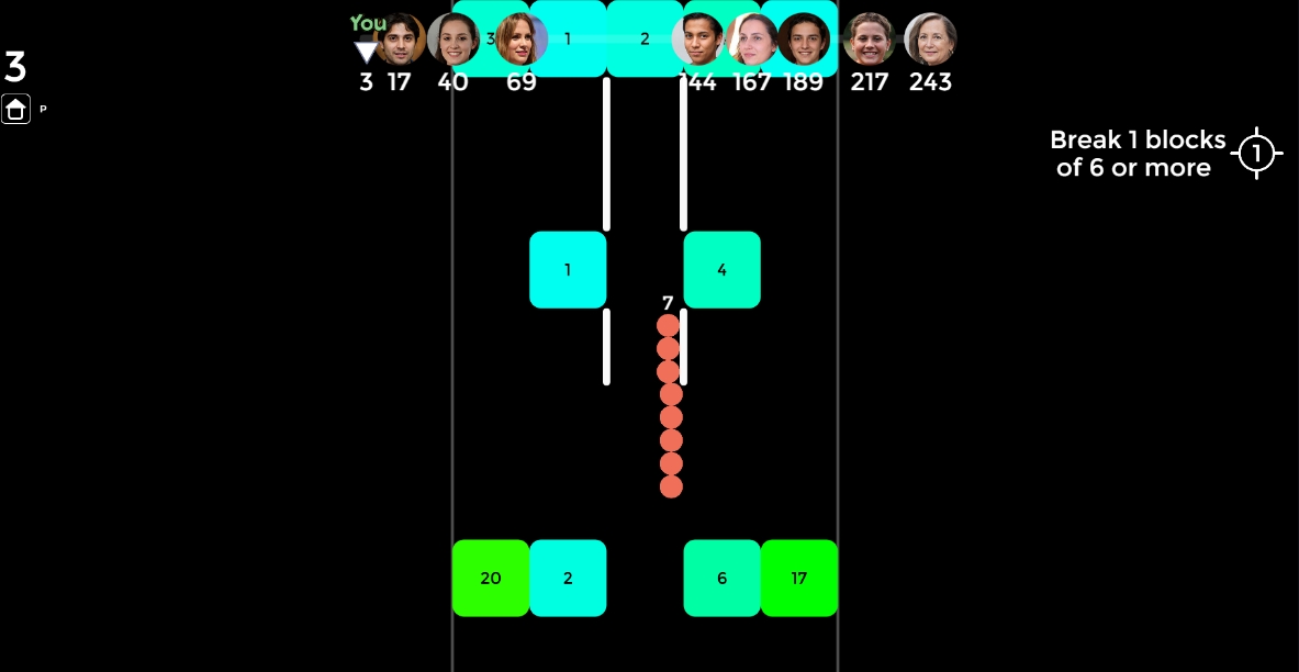 Snake VS Block Gameplay Screenshot 1